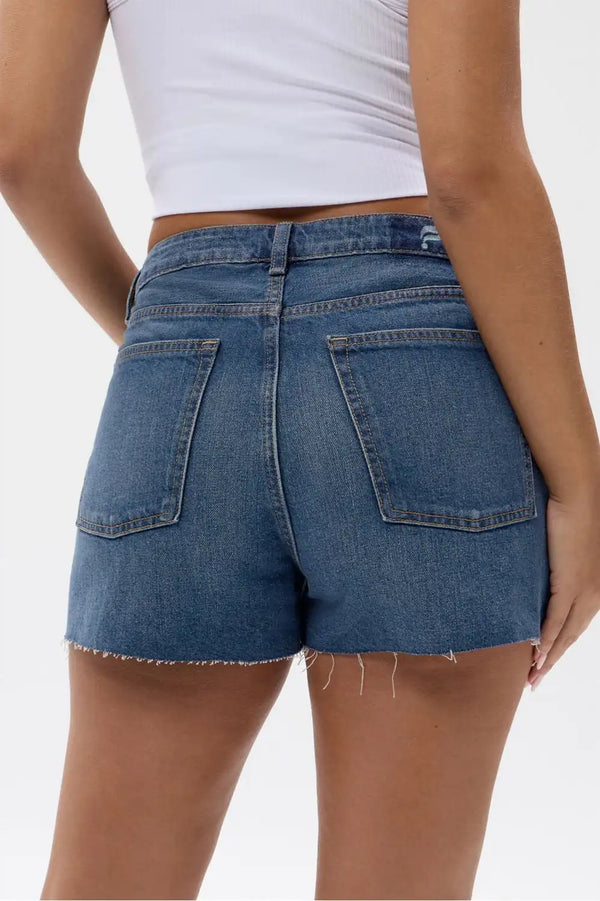 High Rise Denim Shorts 2.5"