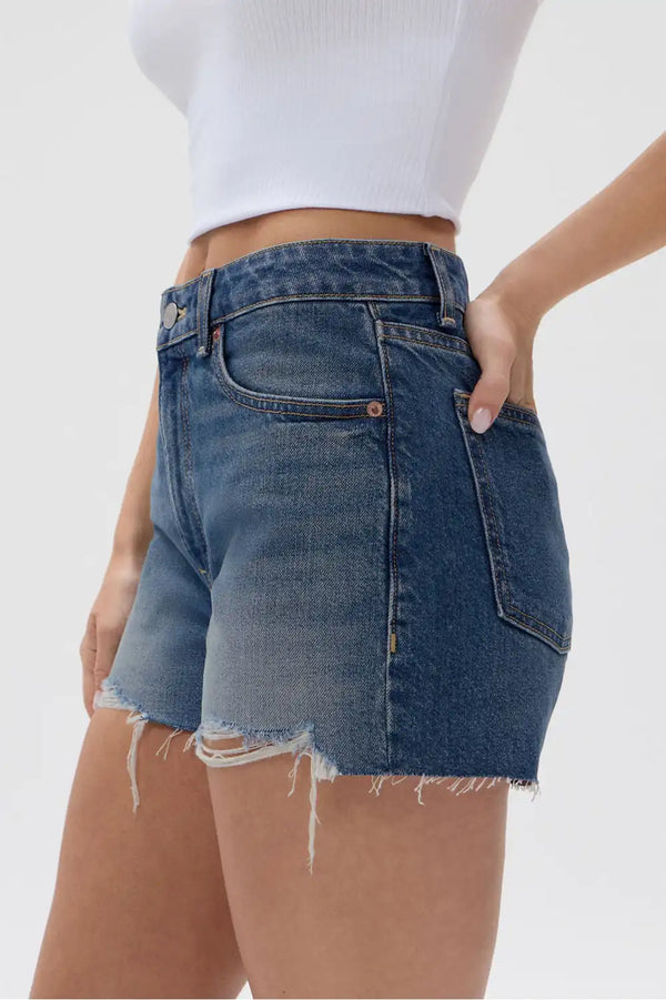High Rise Denim Shorts 2.5"