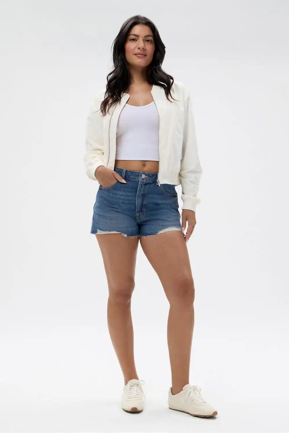 High Rise Denim Shorts 2.5"