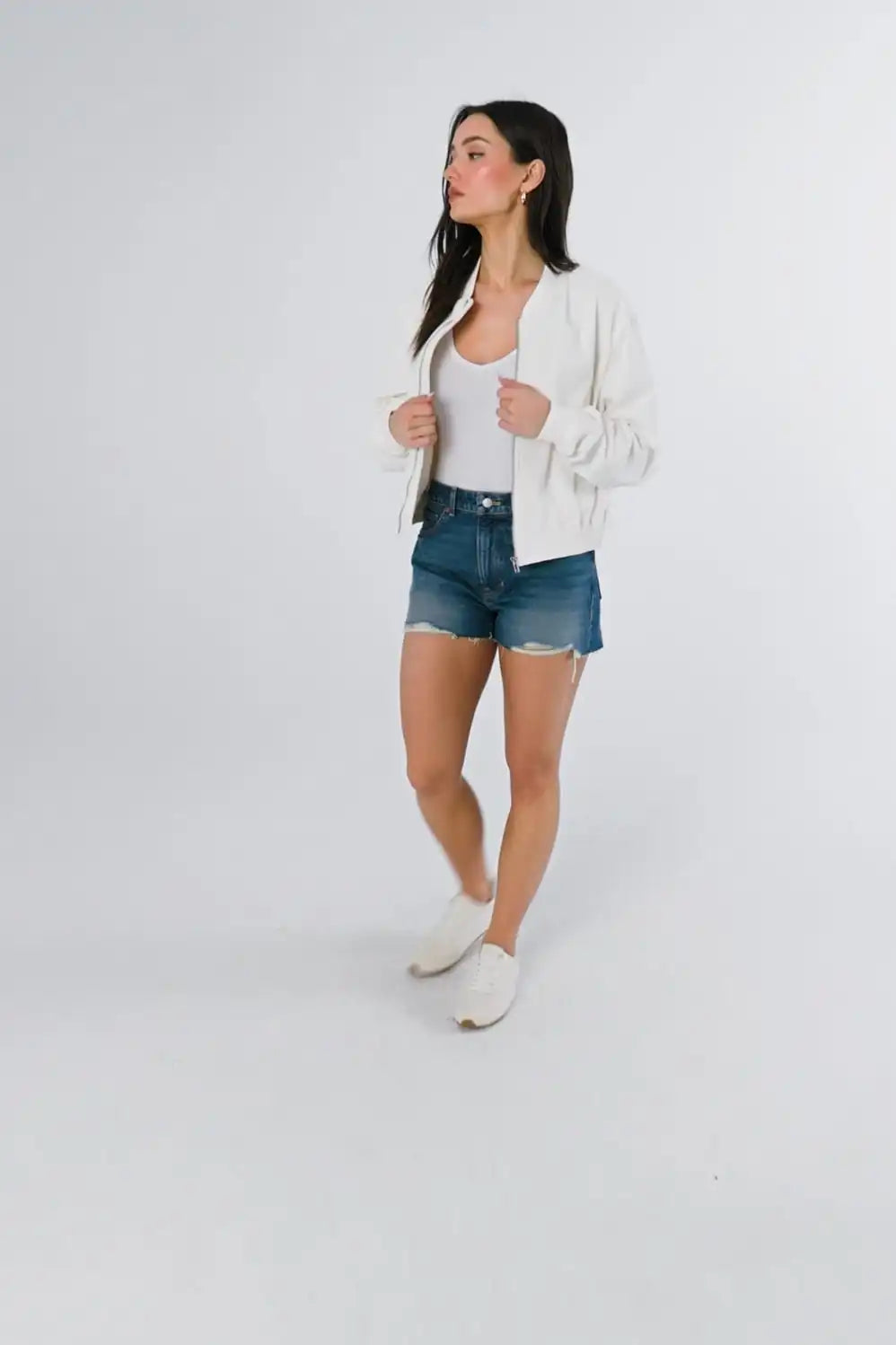 High Rise Denim Shorts 2.5"