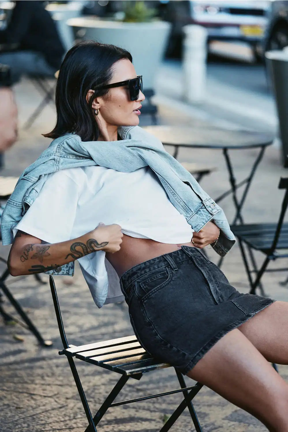Denim Mini Skirt Main image