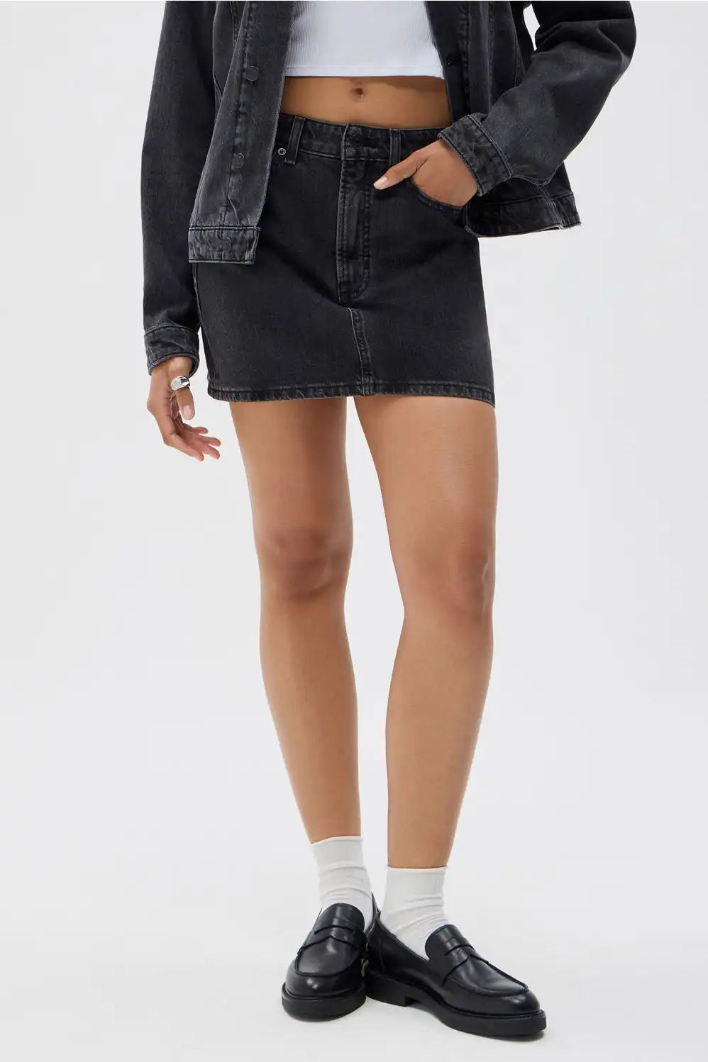 Denim Mini Skirt
