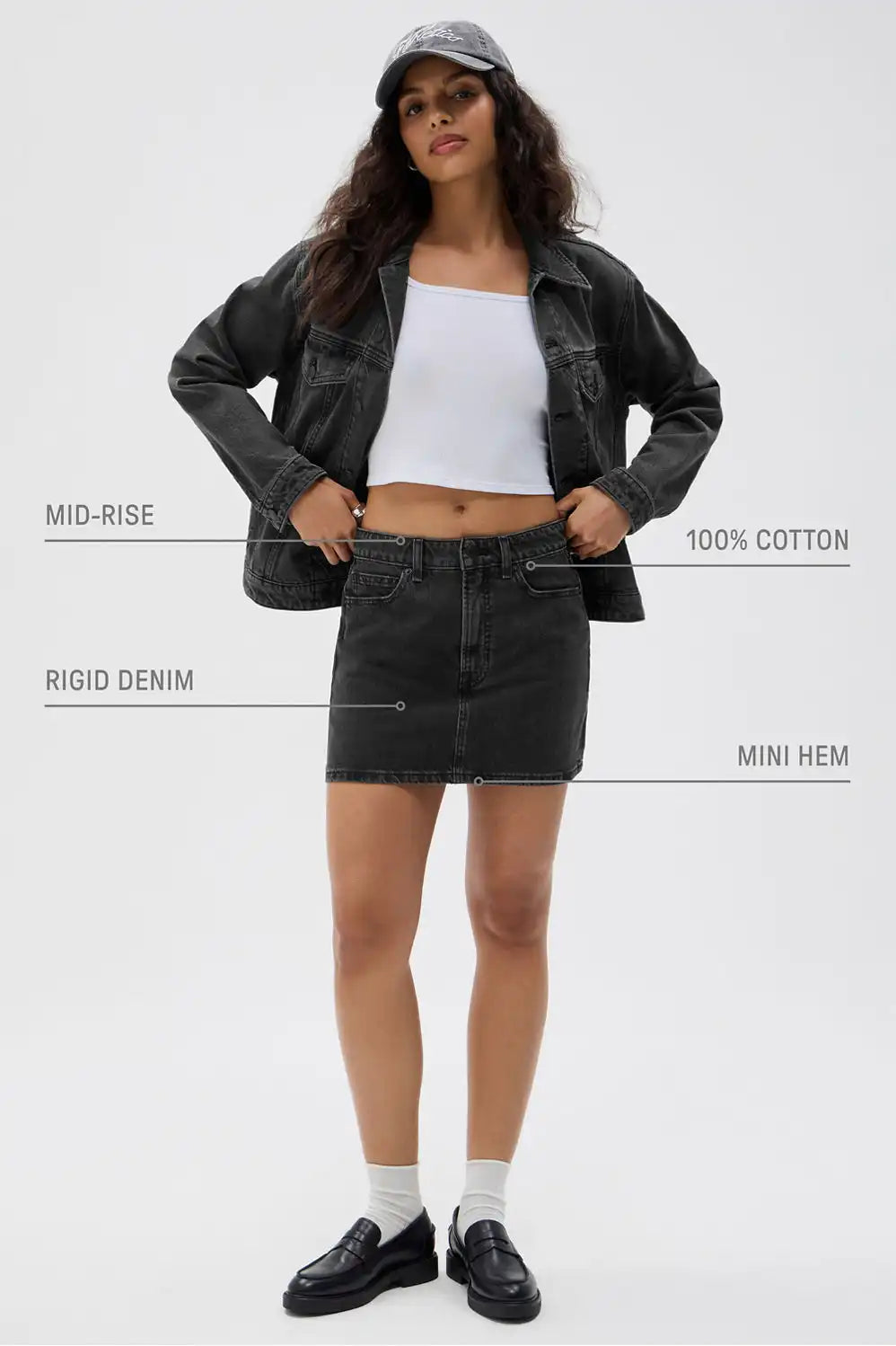 Denim Mini Skirt