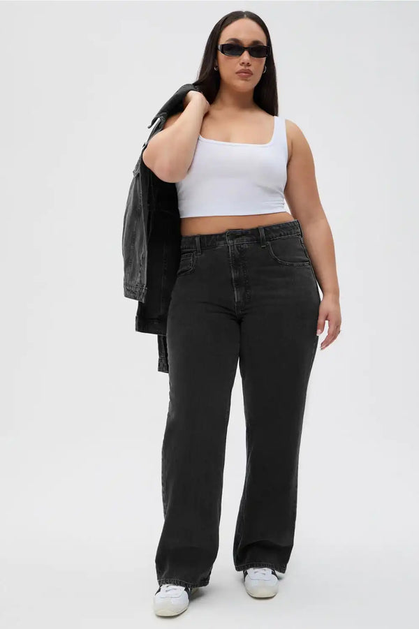 Mid Rise Baggy Jean