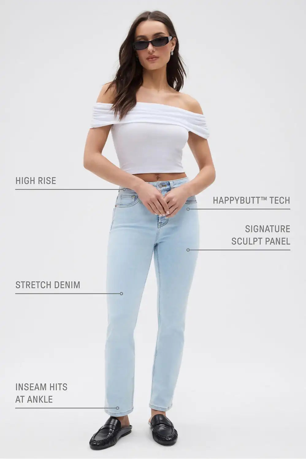 High Rise Straight Jean