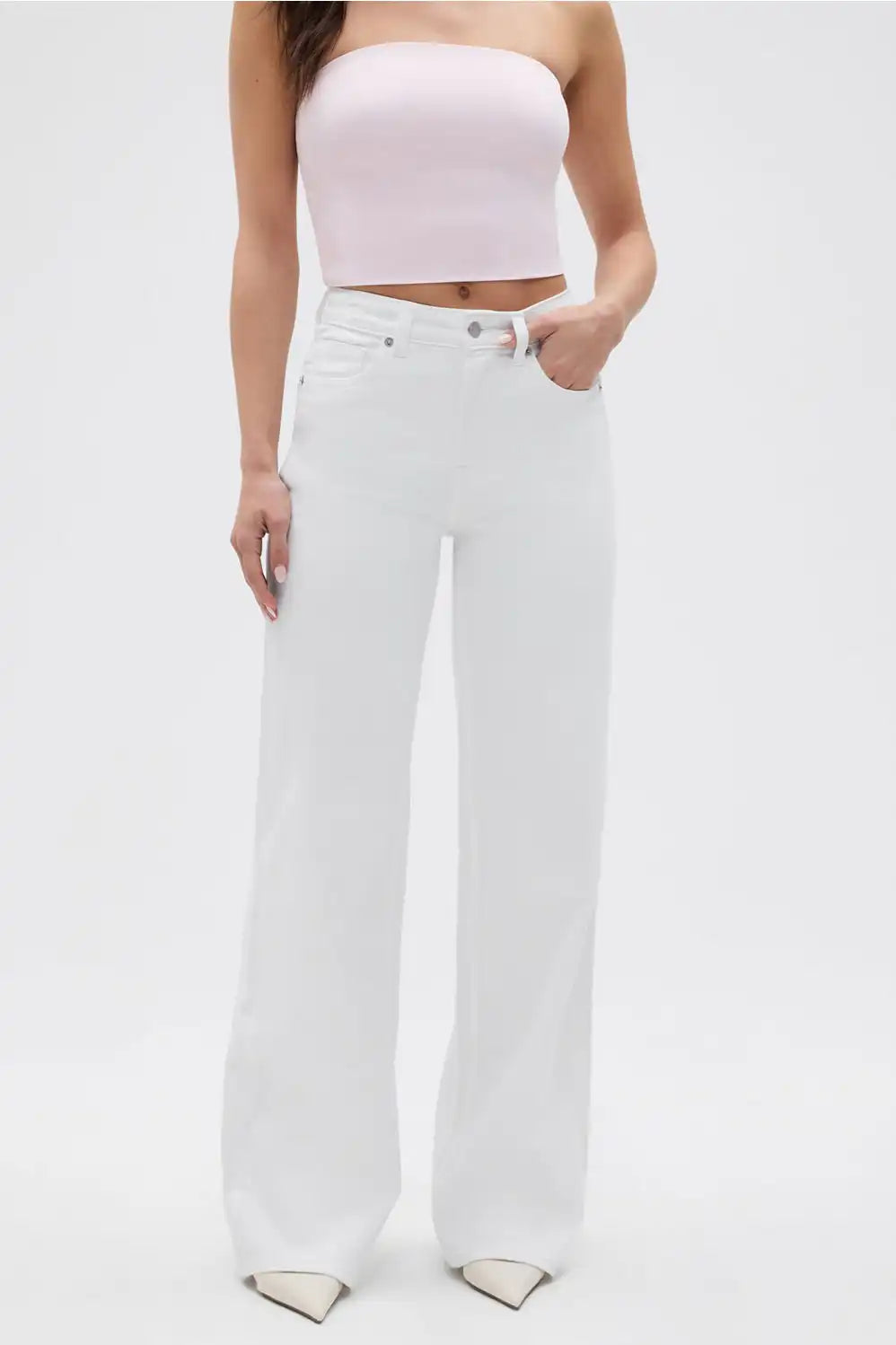 High Rise Wide Leg Jean