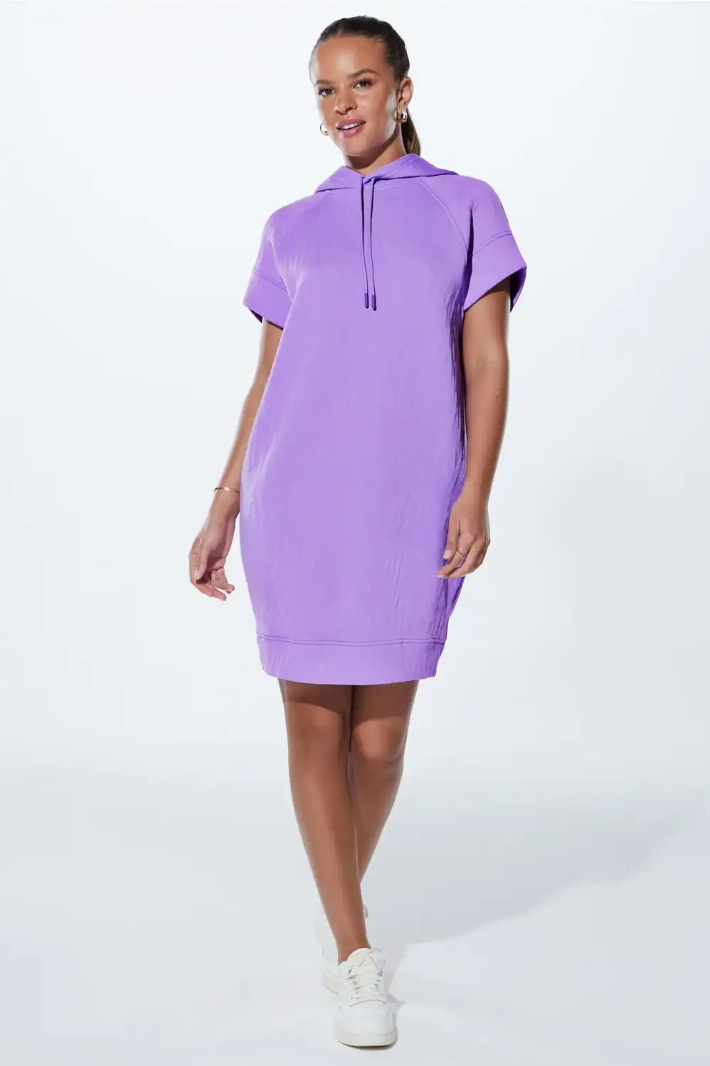 Major Label Backless Hoodie Dress