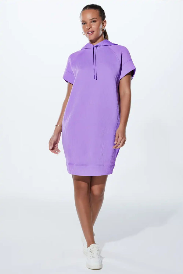 Major Label Backless Hoodie Dress