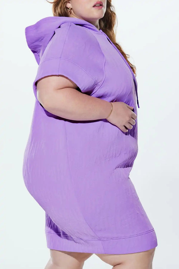 Major Label Backless Hoodie Dress