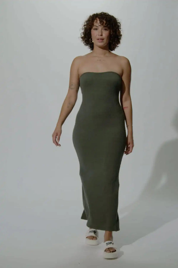 Pet Me Strapless Maxi Dress