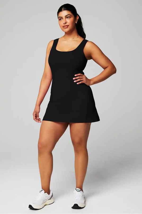Sporty Rib Built-In Short Dress