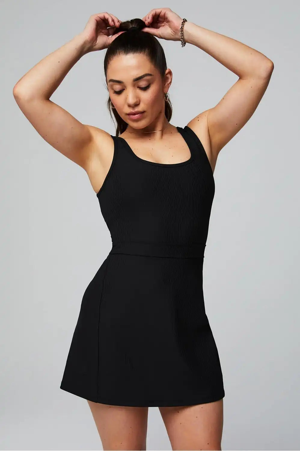 Sporty Rib Built-In Short Dress