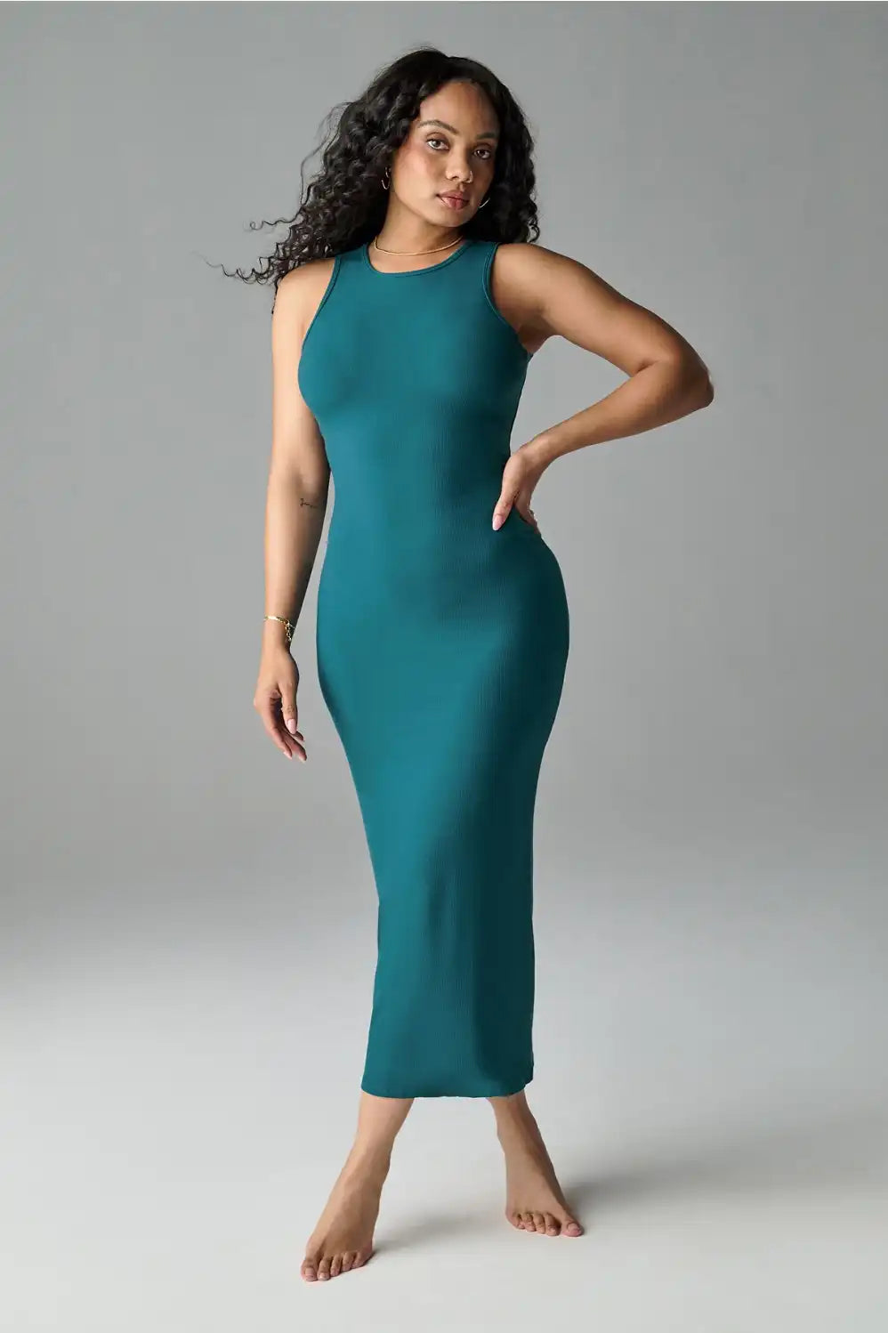 Soft Rib Sleeveless Maxi Dress Main image