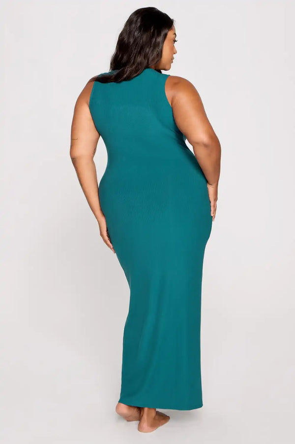 Soft Rib Sleeveless Maxi Dress
