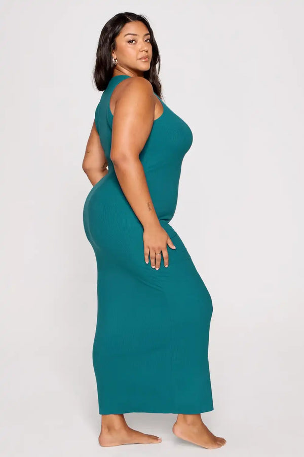 Soft Rib Sleeveless Maxi Dress