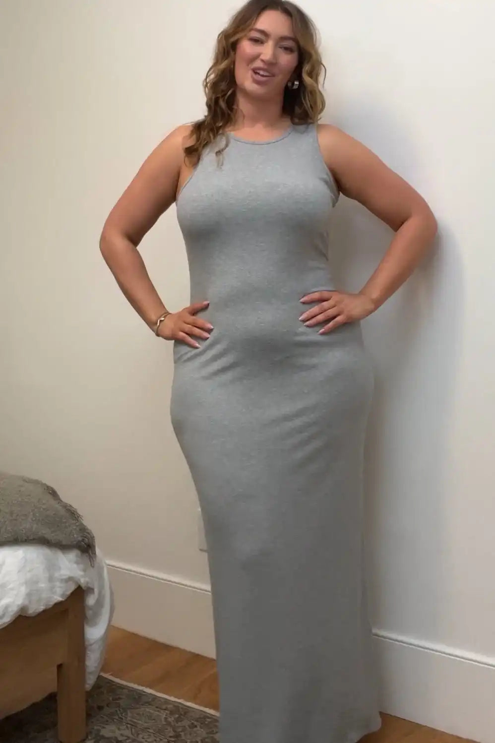 Soft Rib Sleeveless Maxi Dress