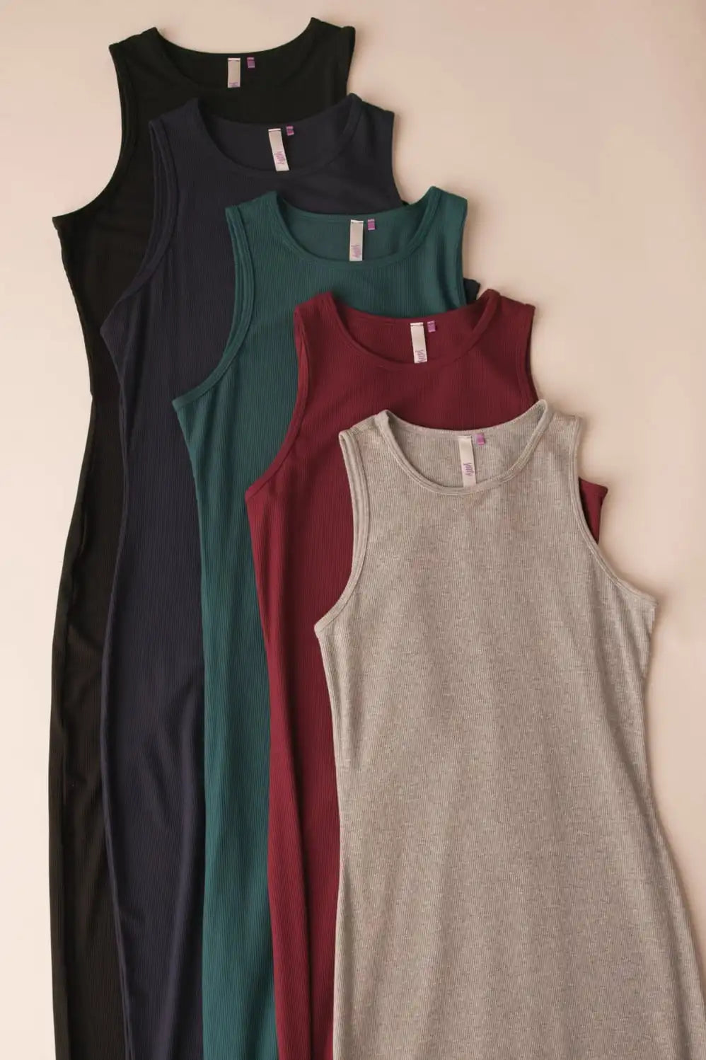 Soft Rib Sleeveless Maxi Dress