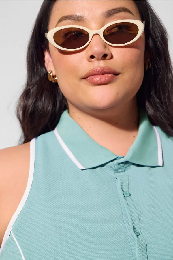 Sleeveless Polo Mini Dress