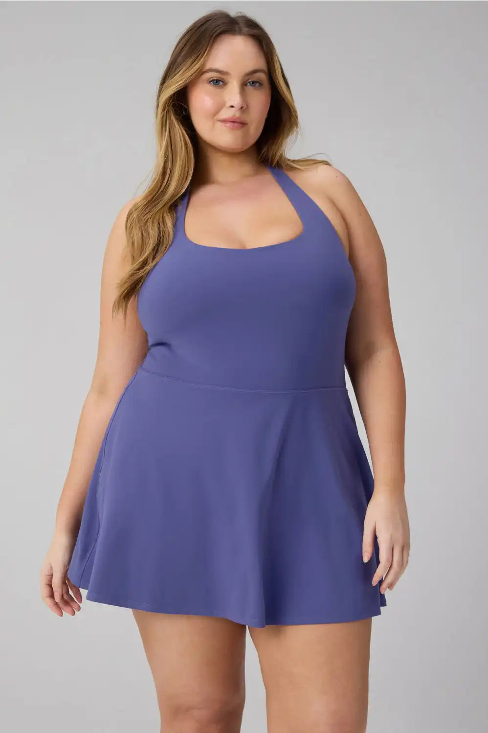PureLuxe Halter Ultra Mini Dress