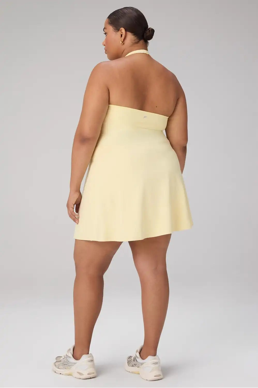 PureLuxe Halter Mini Dress
