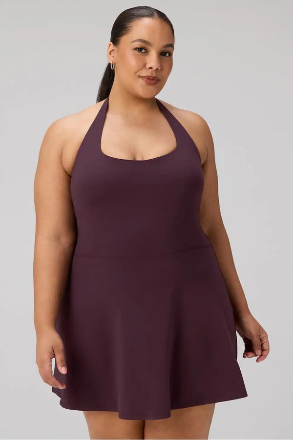 PureLuxe Halter Classic Mini Dress
