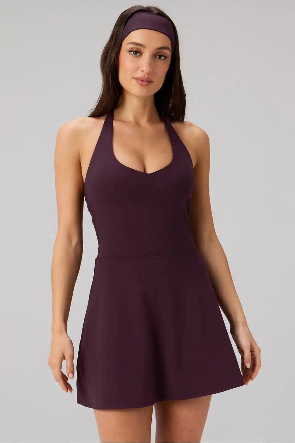 PureLuxe Halter Classic Mini Dress