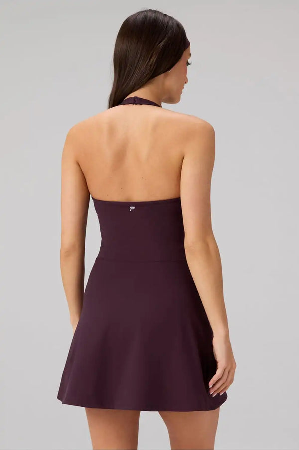 PureLuxe Halter Classic Mini Dress