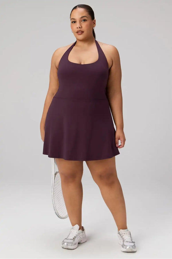 PureLuxe Halter Classic Mini Dress