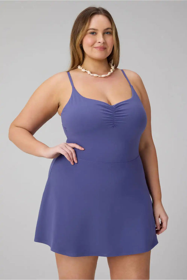 PureLuxe Ruched Ultra Mini Dress