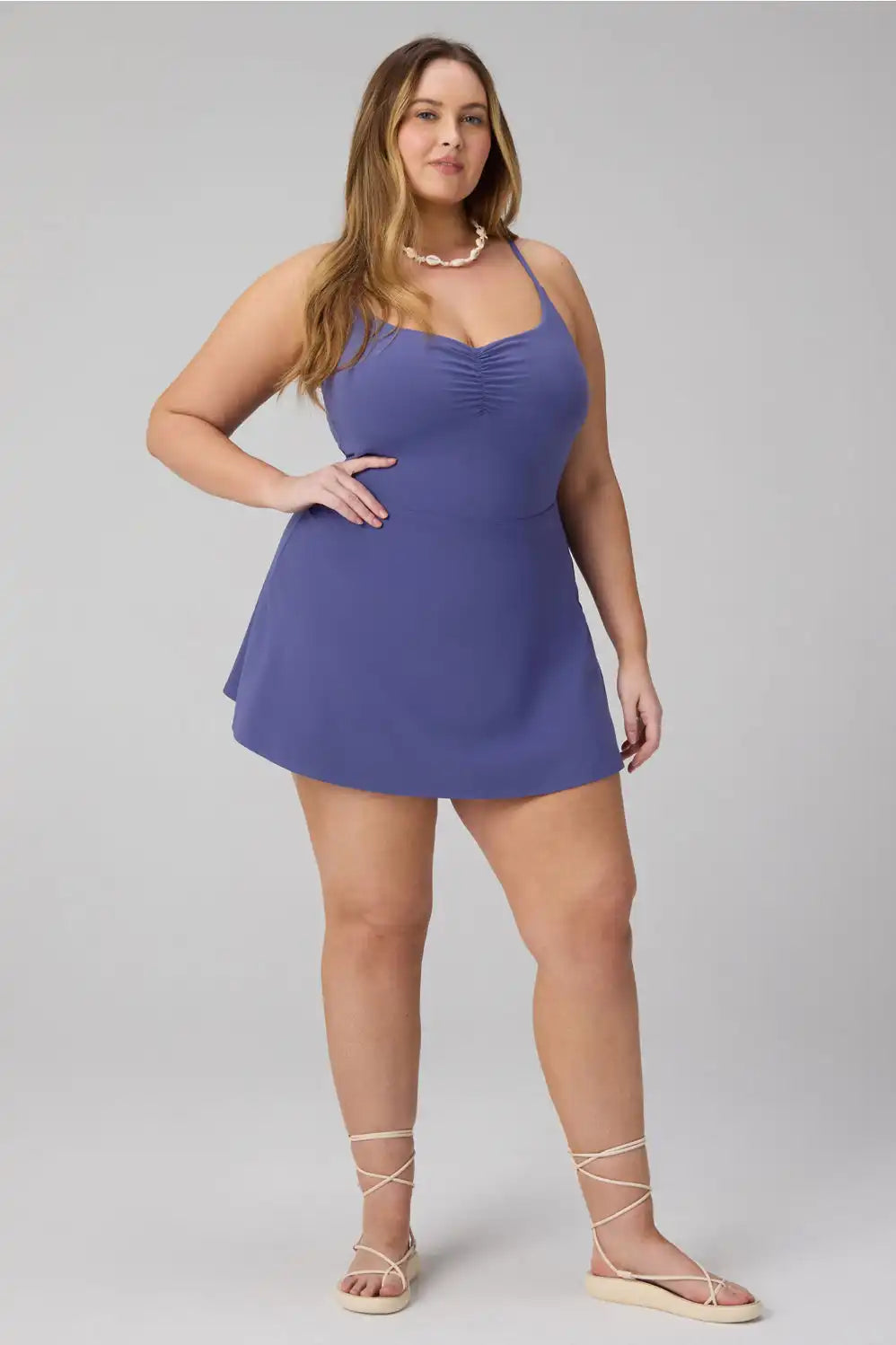 PureLuxe Ruched Ultra Mini Dress