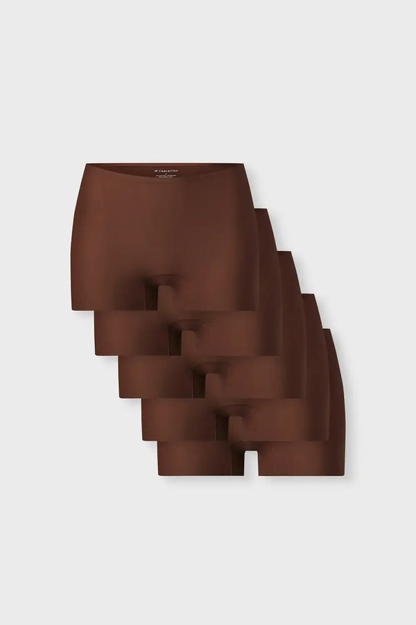 No Show Mid-Rise Boyshort 5-Piece Bundle