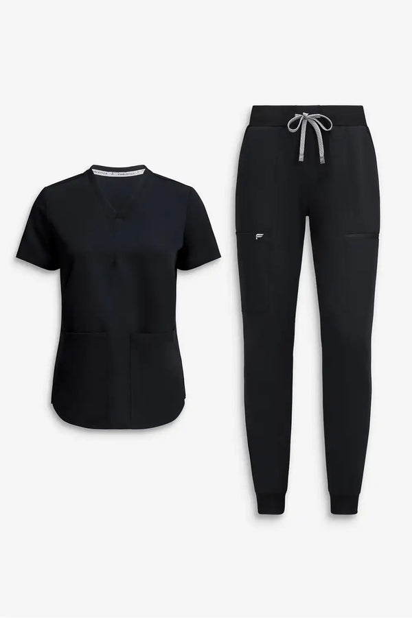 Method 2-Pocket Top + Mid-Rise On-Call Scrub Jogger