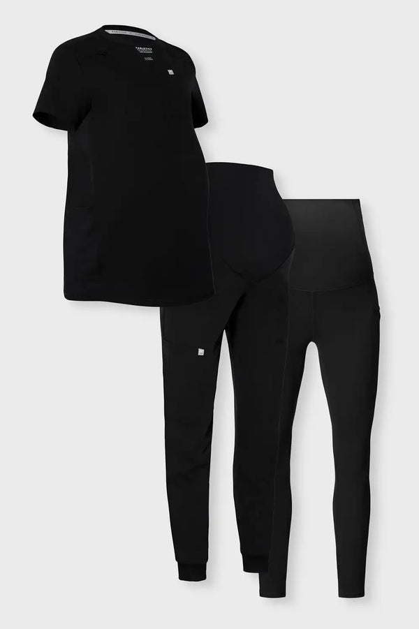 Instinct Maternity Top + On-Call Maternity Jogger + PureLuxe Maternity Legging