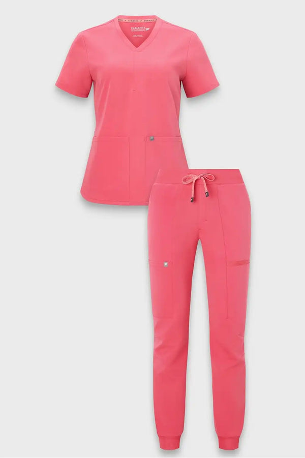 Method 2-Pocket Top + Mid-Rise On-Call Scrub Jogger