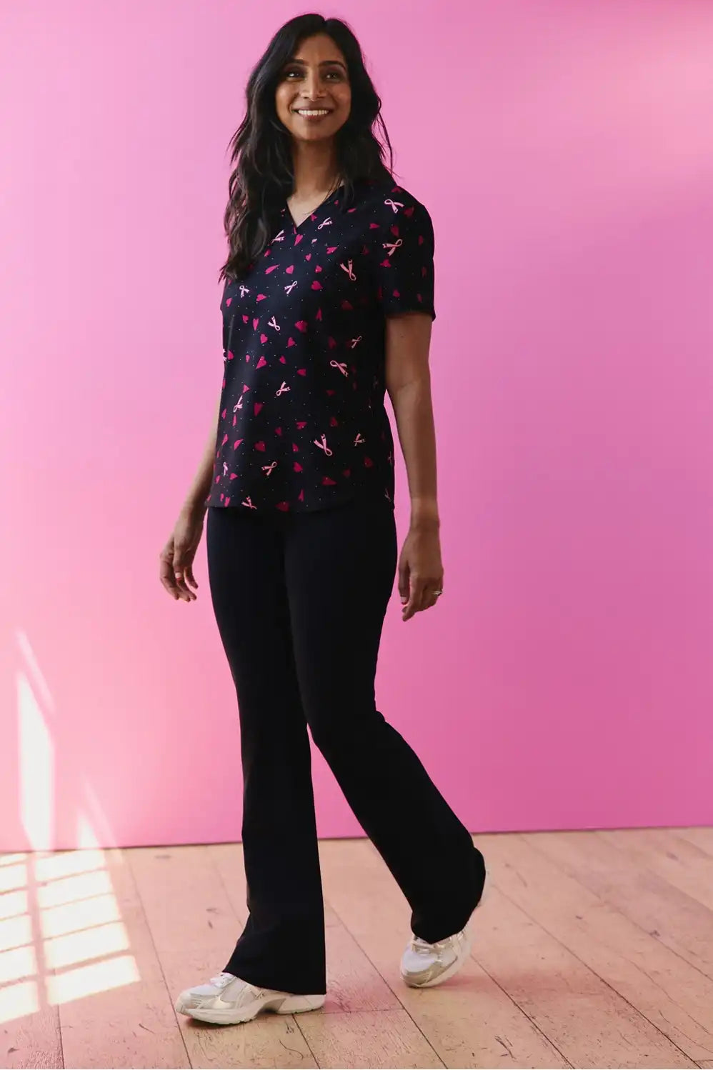 Vital 1-Pocket Top + Kick Flare Scrub Pant Secondary image