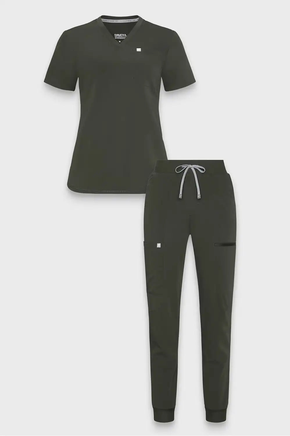 Vital 1-Pocket Top + Mid-Rise On-Call Scrub Jogger