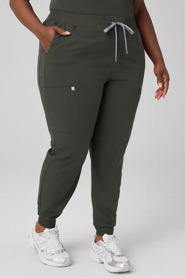 Vital 1-Pocket Top + Mid-Rise On-Call Scrub Jogger