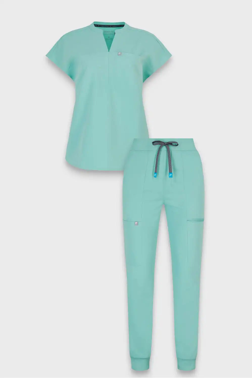 Evolve 3-Pocket Top + Mid-Rise On-Call Scrub Jogger