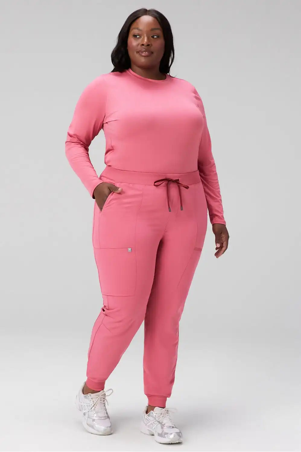 Core Long-Sleeve Underscrub + Mid-Rise On-Call Scrub Jogger Set