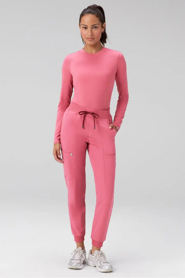 Core Long-Sleeve Underscrub + Mid-Rise On-Call Scrub Jogger Set