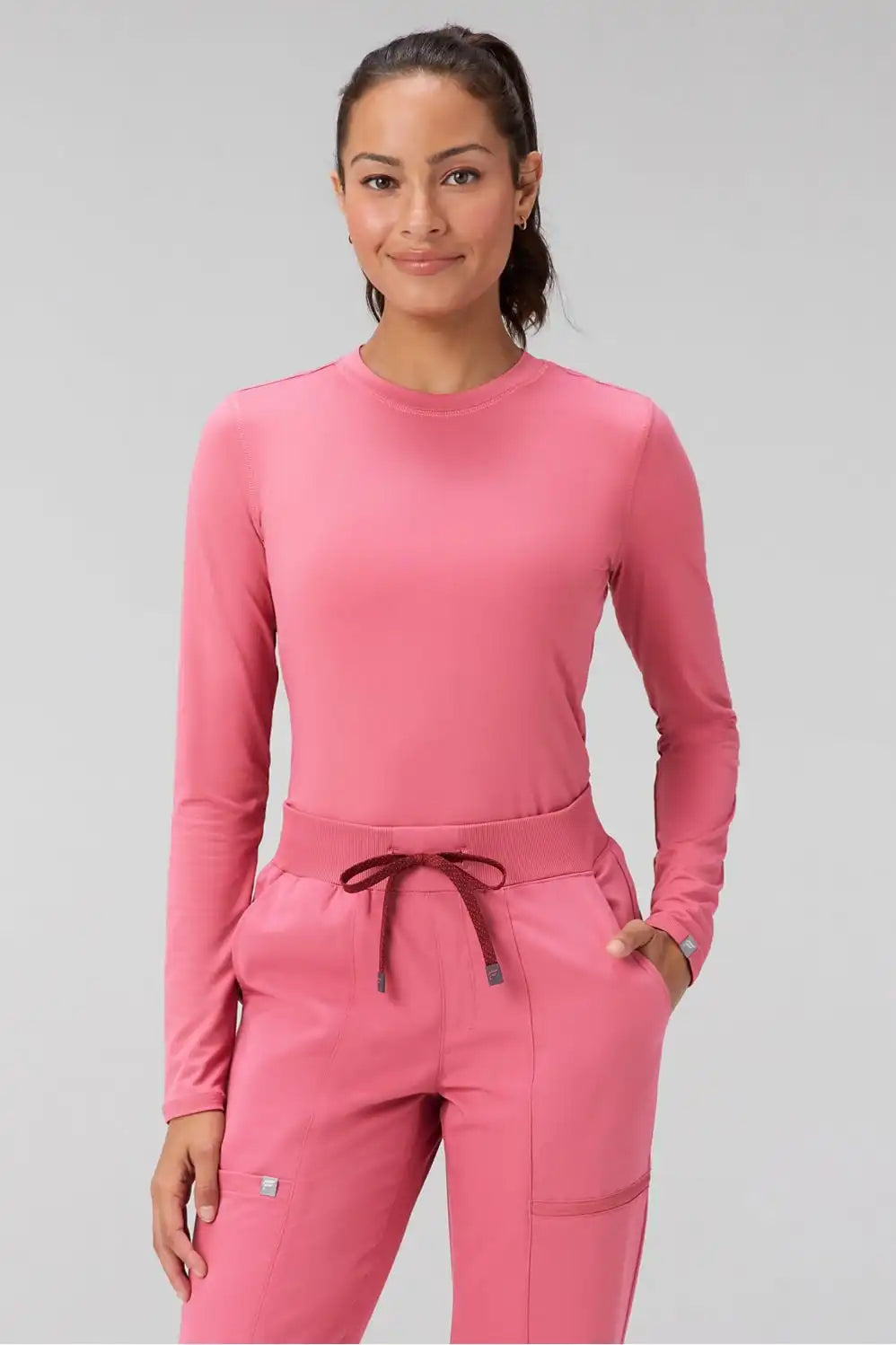 Core Long-Sleeve Underscrub + Mid-Rise On-Call Scrub Jogger Set