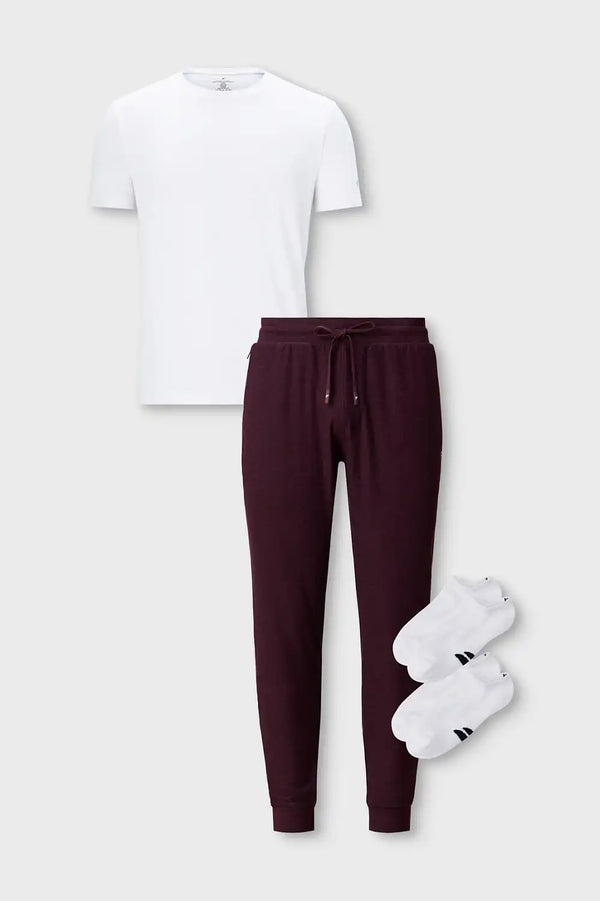 The 24-7 Tee + Cloud Jersey Jogger + Ankle Sock 4-Piece Bundle