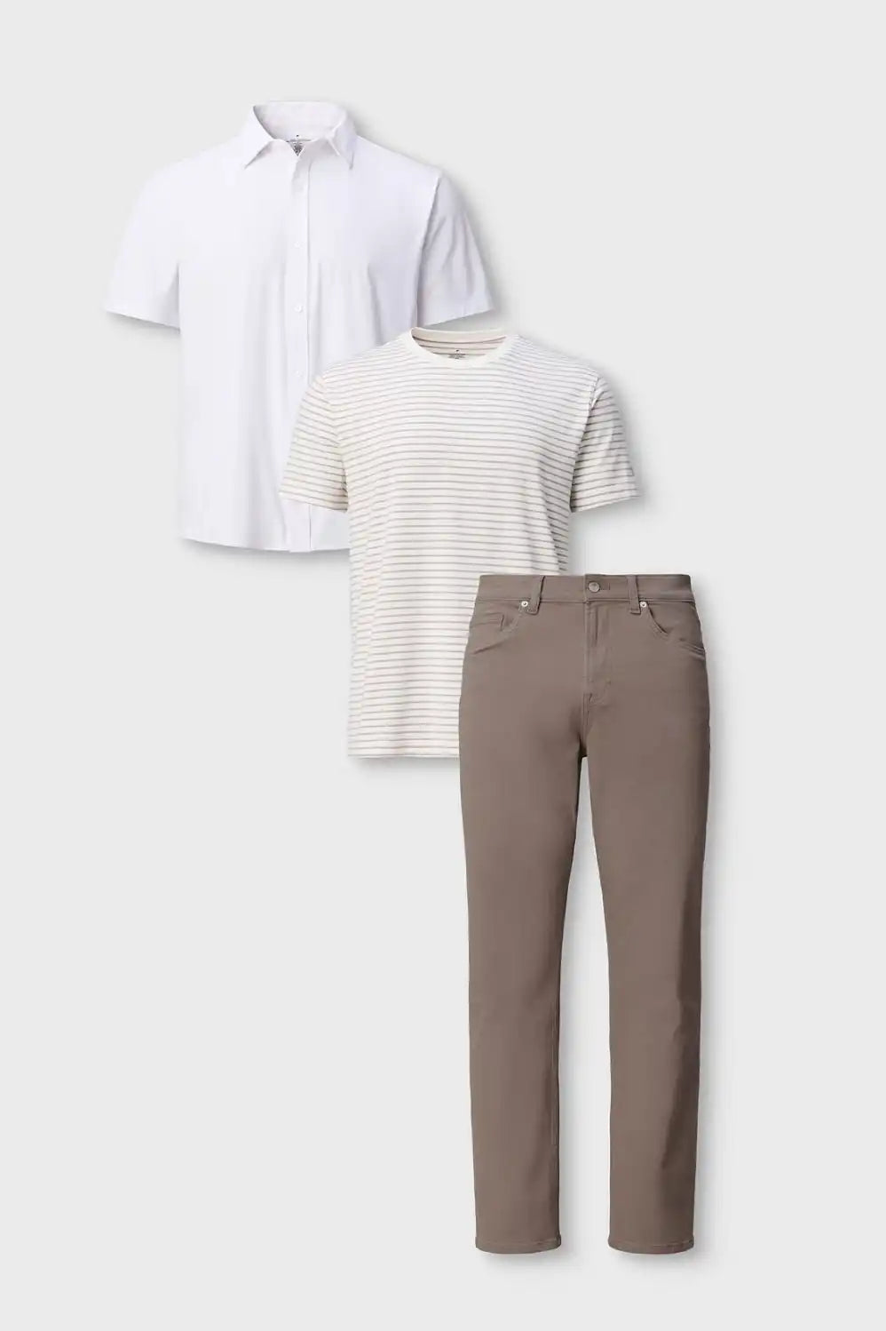 The Don Short Sleeve Button Up + Stretch Jean (Straight Fit) + 24-7 Tee 3-Piece Bundle Main image