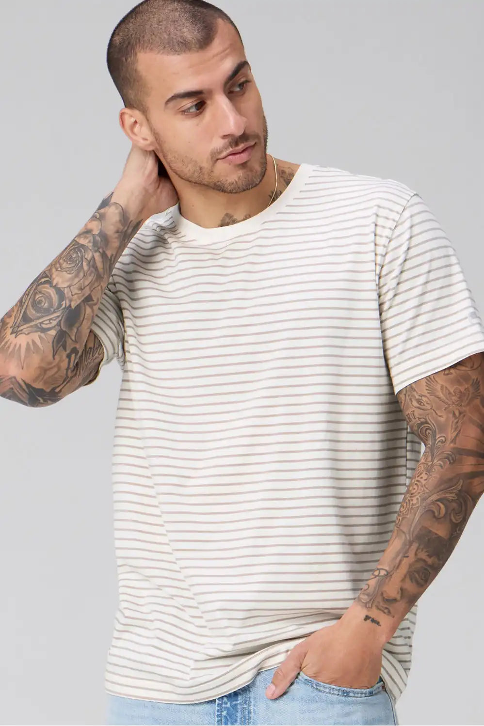 The Don Short Sleeve Button Up + Stretch Jean (Straight Fit) + 24-7 Tee 3-Piece Bundle