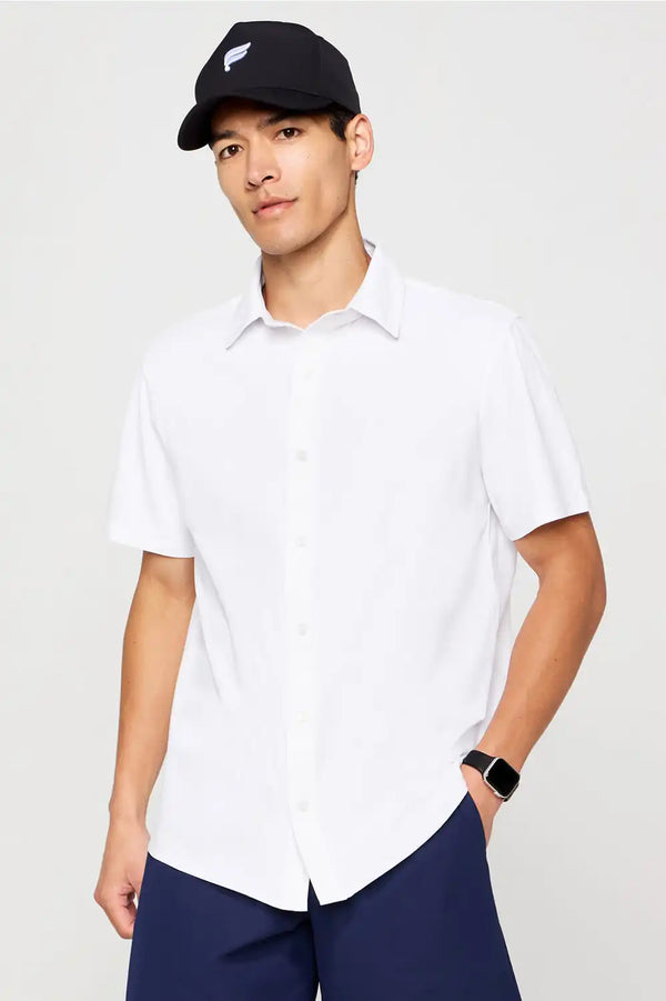 The Don Short Sleeve Button Up + Stretch Jean (Straight Fit) + 24-7 Tee 3-Piece Bundle
