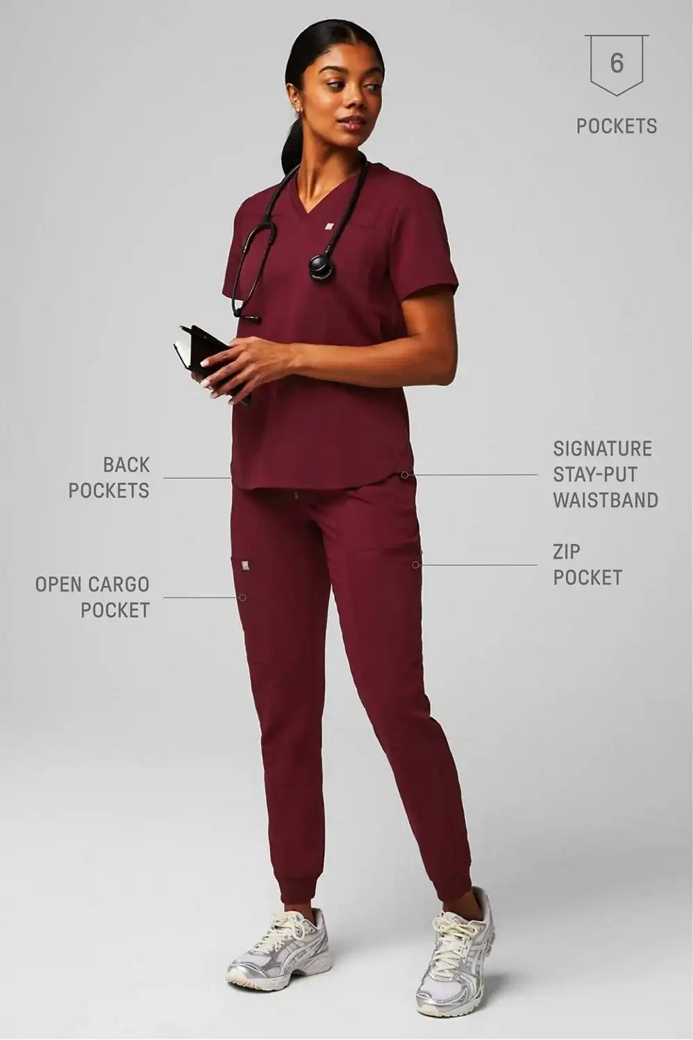 Mid-Rise On-Call Scrub Jogger Secondary image