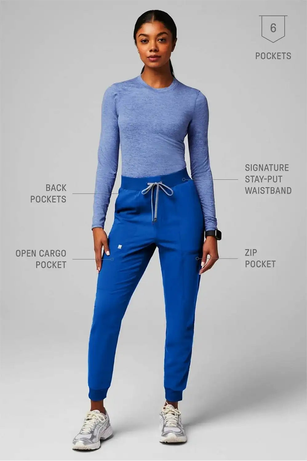 High-Rise On-Call Scrub Jogger