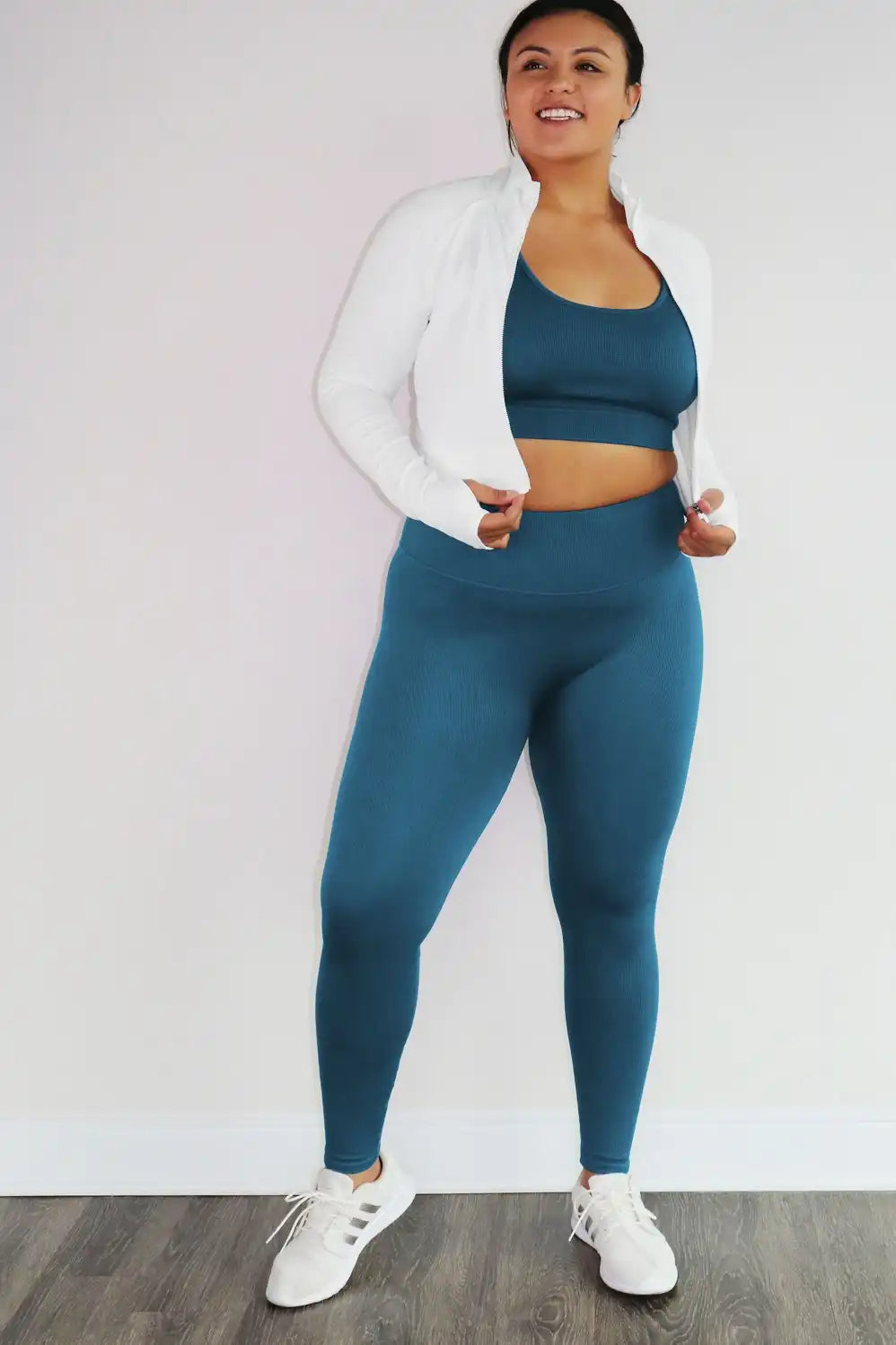 Luciana Rib Seamless Long-Sleeve Zip Up Secondary image