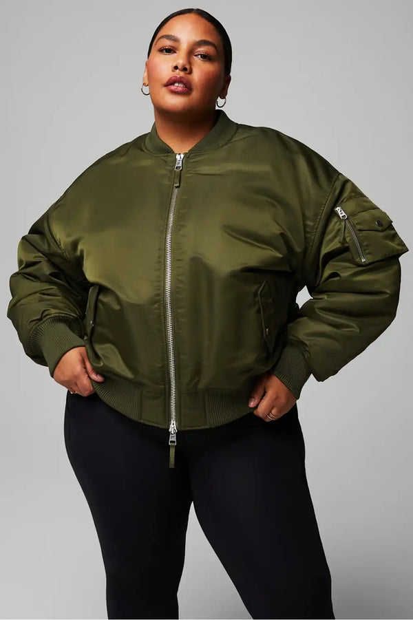 Iconic Oversized Bomber Jacket