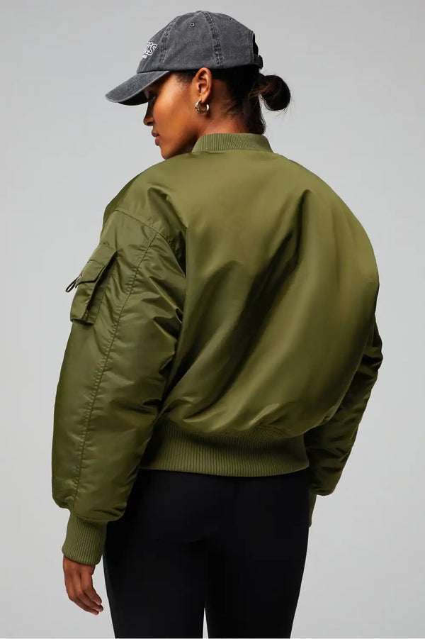 Iconic Oversized Bomber Jacket